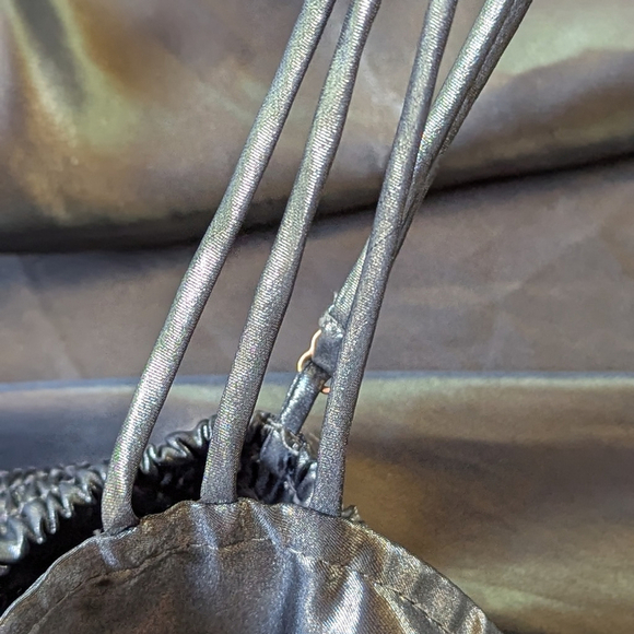 Free People Metallic Silver Mini Dress Sz S – Just Dance Babydoll Slip Y2K Vibes - Picture 12 of 13